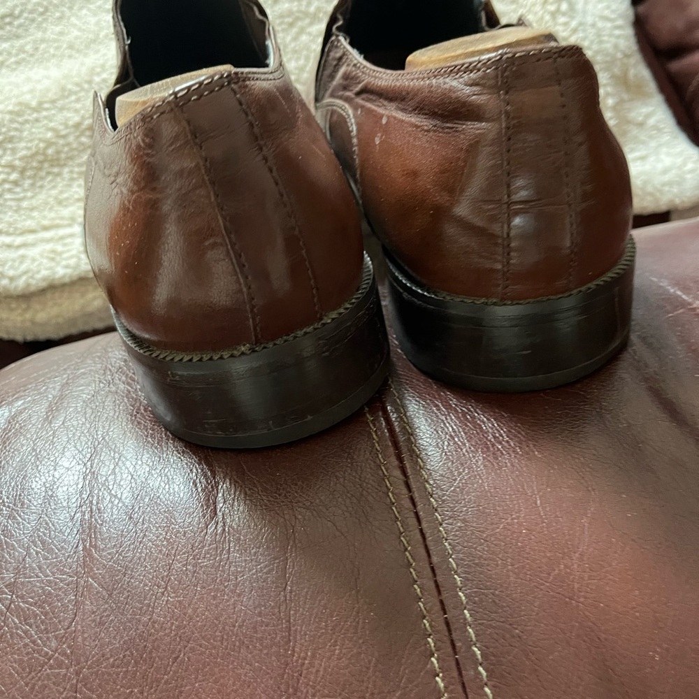 Men Giorgio Burtini Private Collection Brown Leather Slip On Shoe - Picture 4 of 6